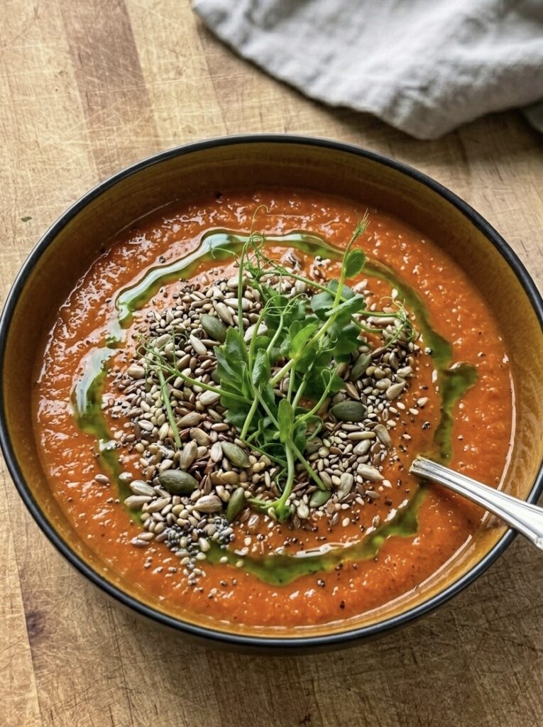 Väeviljade tomati-peedi püreesupp