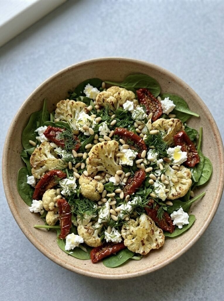 Röstitud lillkapsa-kitsejuustu salat GL